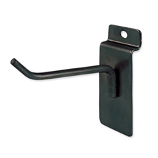 4" Long hook black finish