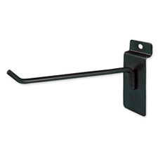 8" Long hook black finish