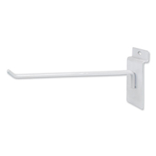 10" Long hook white finish