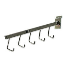 5-Hook waterfall square tubing chrome finish