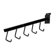 5-Hook waterfall square tubing black finish