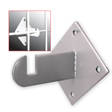 Chrome gridwall mount bracket