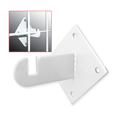 White gridwall mount bracket