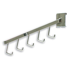 5-Hook waterfall chrome finish