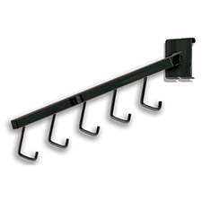 5-Hook waterfall black finish