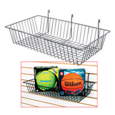 Wire basket chrome finish