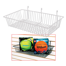 Wire basket white finish