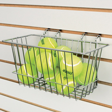 Narrow wire basket chrome finish