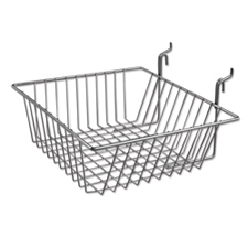 Small wire basket chrome finish