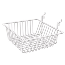 Small wire basket white finish