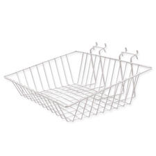 White wire basket