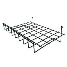 Straight wire shelf black finish