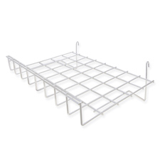 Straight wire shelf white finish