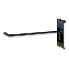 6" Long hook black finish