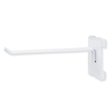 8" Long hook white finish