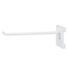 10" Long hook white finish