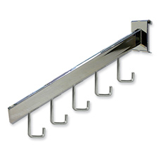 5-Hook waterfall chrome finish