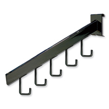 5-Hook waterfall black finish