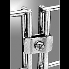 Chrome gridwall join clip