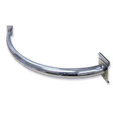 Quarter circle hangrail chrome finish