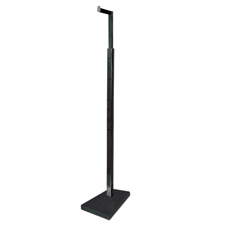 Black adjustable notched costumer