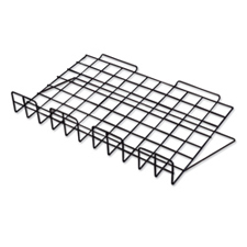 Adjustable wire shelf black finish