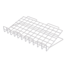 Adjustable wire shelf white finish