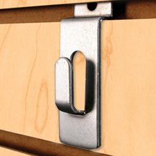 All purpose utility hook chrome finish