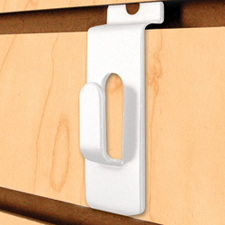 All purpose utility hook white finish