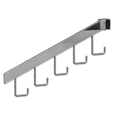 5-Hook waterfall chrome finish