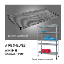 Black wire shelf (18" X 48")