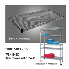 Chrome wire shelf (18" X 48")