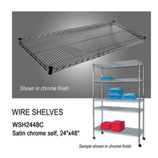 Chrome wire shelf (24" X 48")