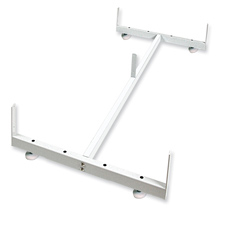 Grid gondola "H" base white finish