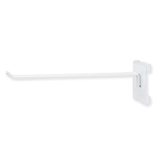 12" Long hook white finish