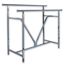 Super heavy duty double bar rack