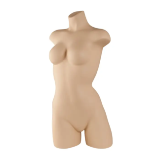 Flesh-tone woman torso form