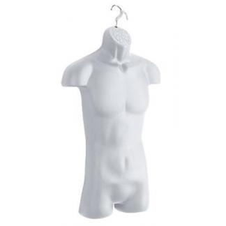Men’s torso form with chrome hook