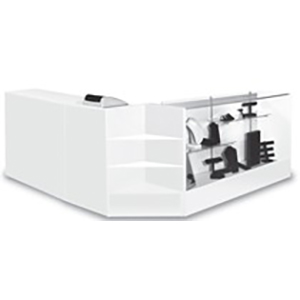 White Showcases