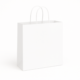 Miss Tote Kraft Bag in White 16" x 6" x 12" (MISSTOTE WTEI)