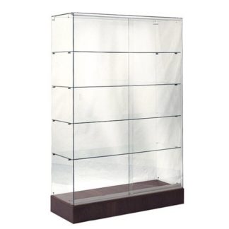 Walnut Frameless Full Vision Wallcase