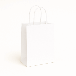 Tempo Kraft Bag in White 8" x 5" x 10" (TEMPO WTEI)