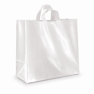 Clear Frosted Loop Handle Bag 18" x 18" x 7" (B-7D)