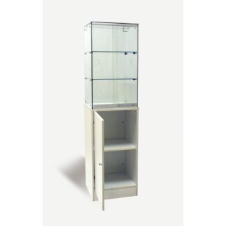 White Frameless Tower with Storage
