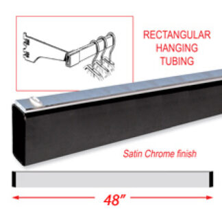 48" Rectangular tubing black finish