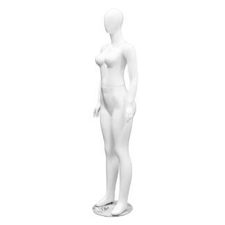 Glossy White Curvy Female Mannequin (CK-7-4)