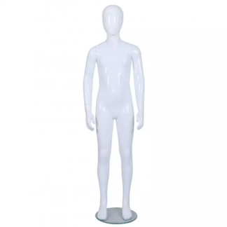 Glossy White Abstract Child Mannequin 52" (KEN-11)