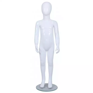 Glossy White Abstract Child Mannequin 48" (KEN-8)