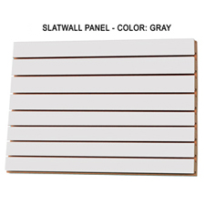 Gray Slatwall Panel