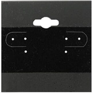 Hanging earring cards in black